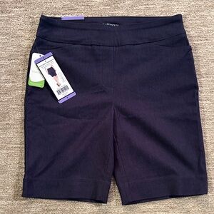 Hilary Radley Women's Dark Blue Bermuda Shorts